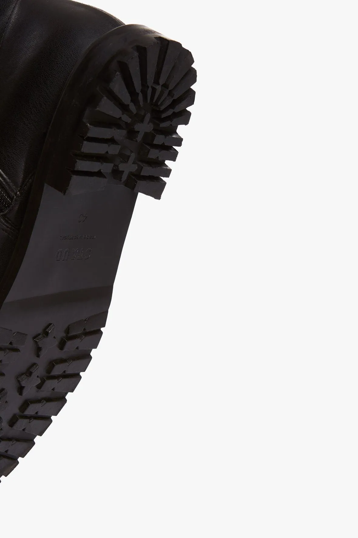 BELLE BOOT | BLACK VEGAN LEATHER