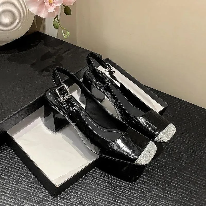 TSS74 Leather High Heels - Women's Casual Shoes